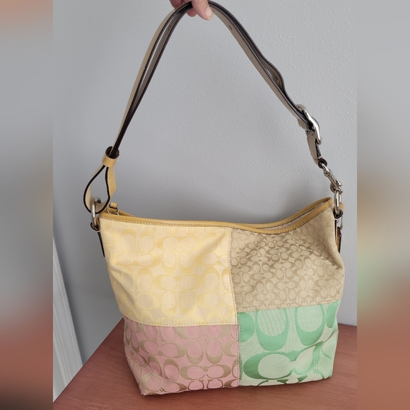 Y2K Patchwork Coach Bag #B1073-F14900 - Picture 1 of 10